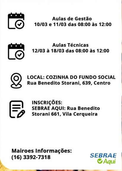 Curso gratuito de Brigadeiro Gourmet em Américo